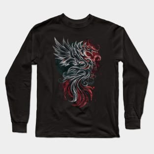 Gothic Phoenix Long Sleeve T-Shirt